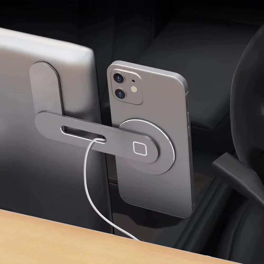Metal Expansion Phone Stand for Laptop & - Magnetic Folding Phone Holder with 15W Fast Charger