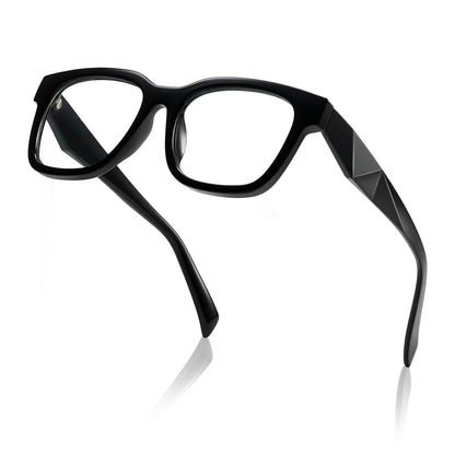 Elevate Your Style with Kimorn Unisex Blue Light Blocking Glasses - Lightweight, UV400 Protection, and Sleek Angular Design for Everyday Comfort